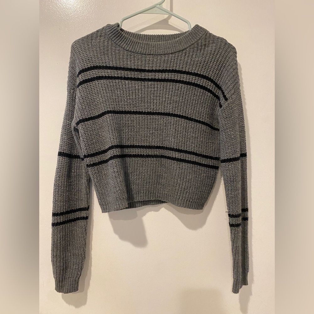 Long sleeve striped top